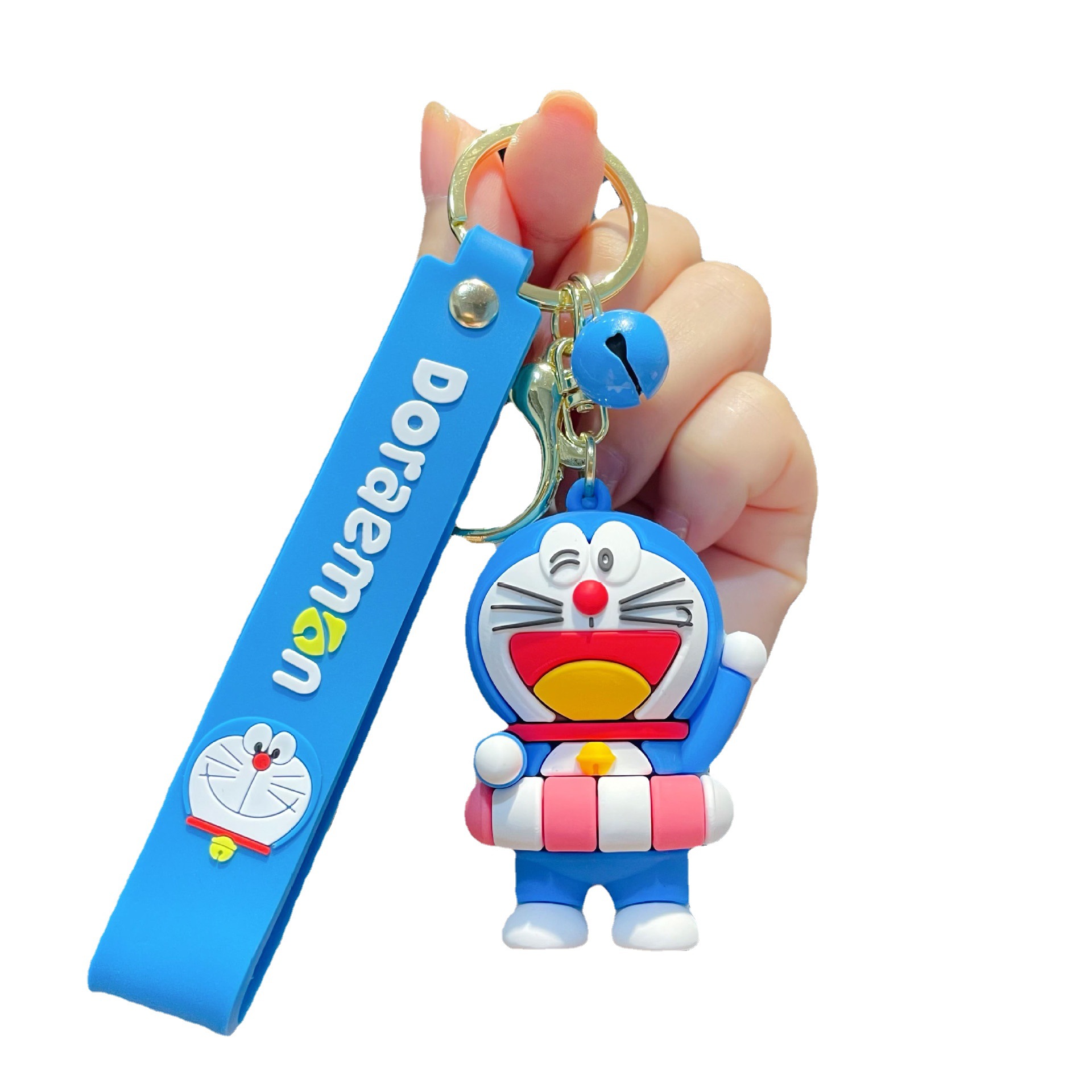 Looking Forward to New Cute Cartoon Keychain Doraemon Trendy Exquisite Creative Personality Doll Car Small Pendant