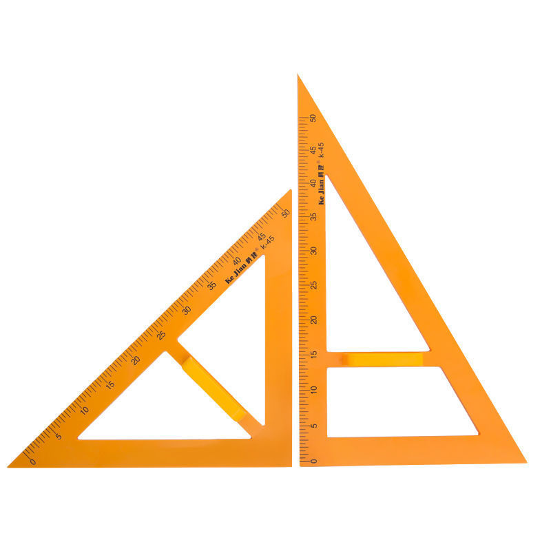 多功能三角尺教学尺文具尺套装教师绘图教具大号等腰直角装修加厚