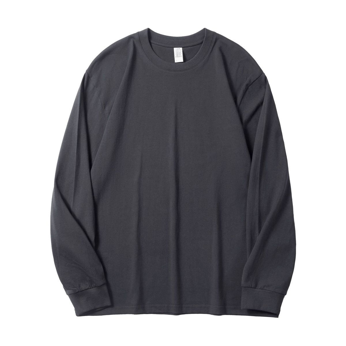 美式秋冬季长袖T恤男士潮流宽松百搭纯棉重磅纯色内搭打底衫螺纹