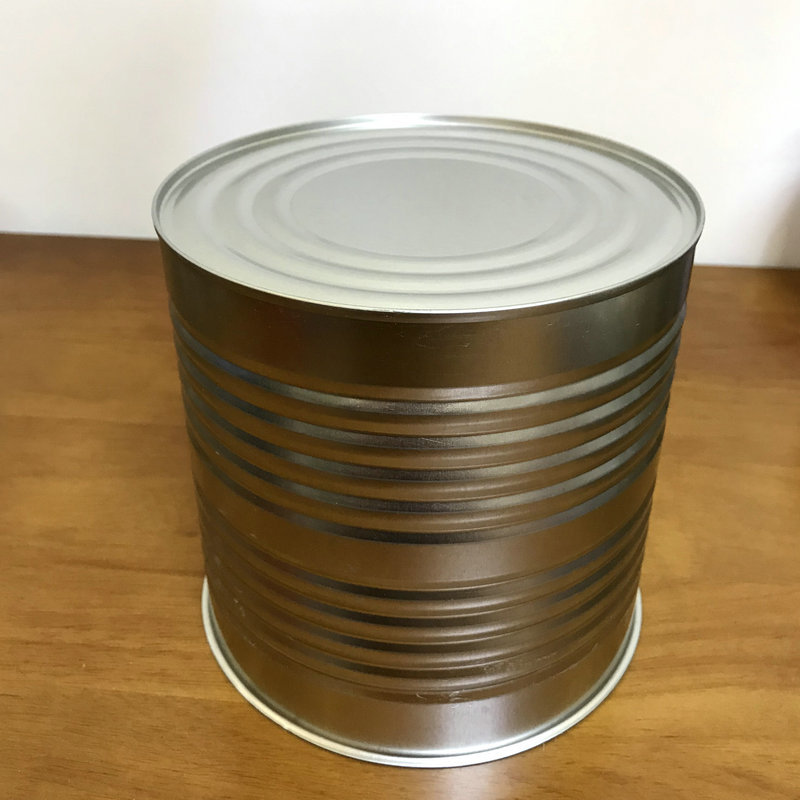5kg番茄酱牛肉酱罐 马口铁易拉食品罐 圆柱型素铁密封罐头定制