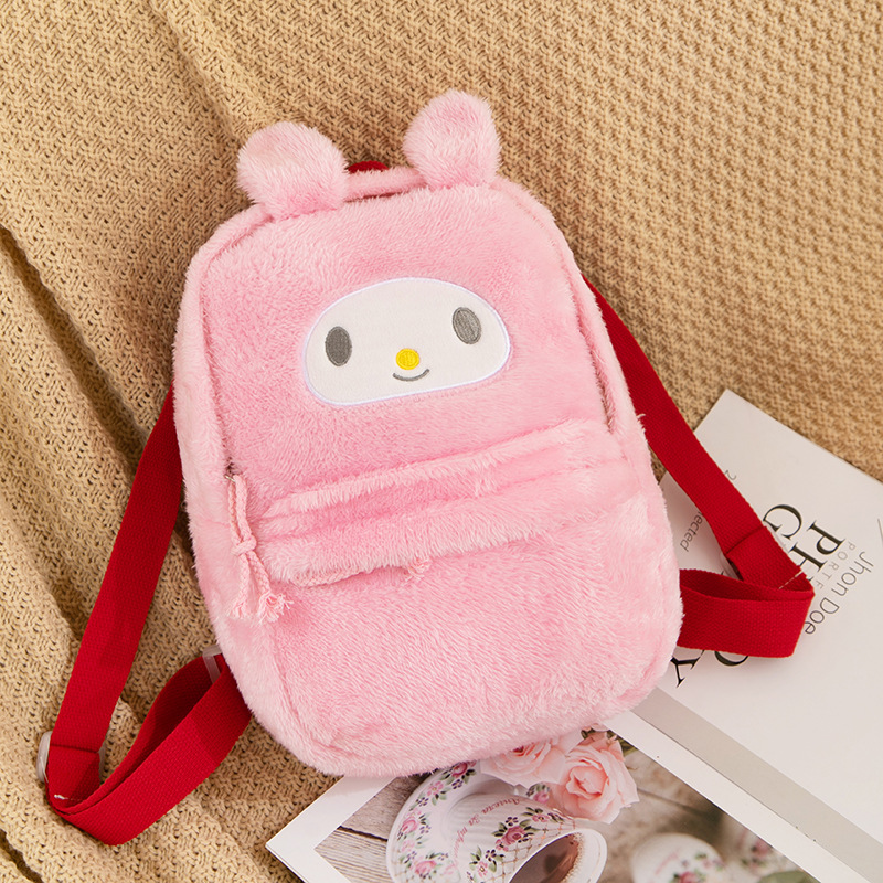 Cute Cartoon Plush Bag Crossbody Bag Clow M Coin Purse Children Backpack Girls out Storage Bag Cross-Border