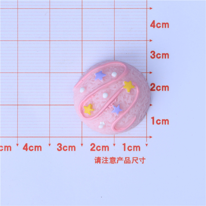 Simulation Candy Toy Five-Star Ice Cream Ball Ice Cream Resin Accessory Material Package DIY Homemade Phone Case Decoration