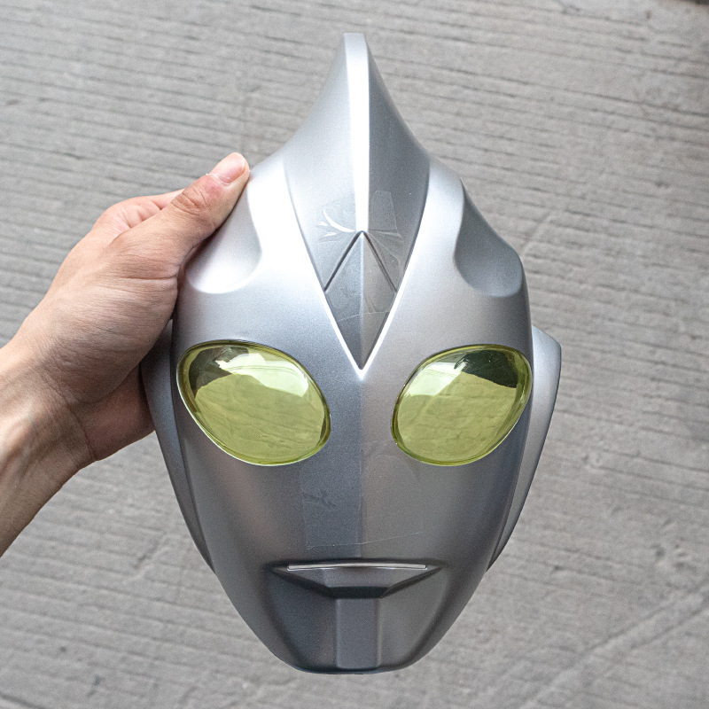 Genuine Ultraman Tiga Toy Boy Sound and Light Weapon Mask Set Action Figure Hand-Made Gift 1 Pack