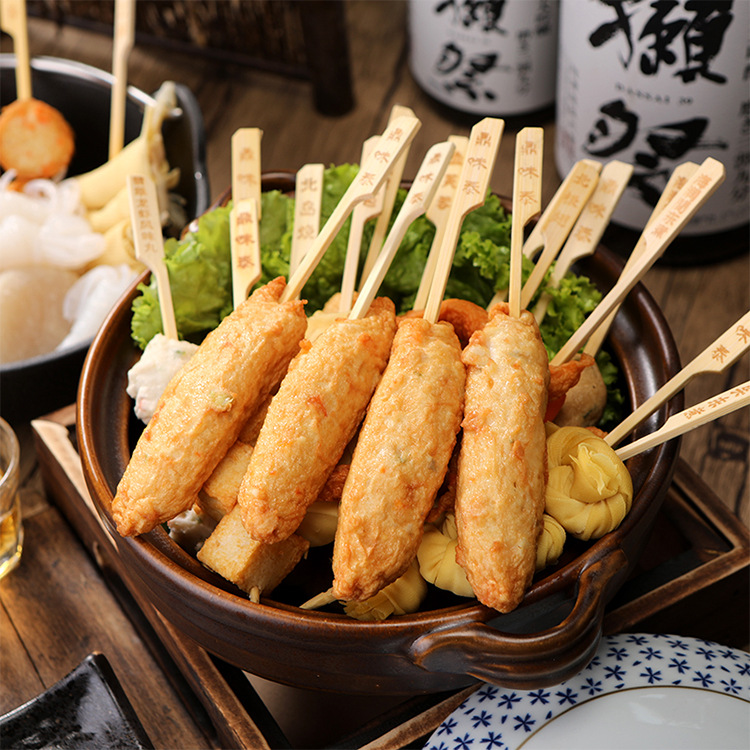 鳕鱼蔬菜棒380g关东煮食材串串香麻辣烫火锅豆捞食材10串38g一串