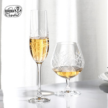捷克进口Bohemia水晶红酒杯套装家用酒具奢华创意高档高脚香槟杯
