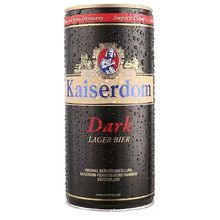 德国进口kaiserdom凯撒小麦黑啤酒1L*12瓶整箱罐装原装