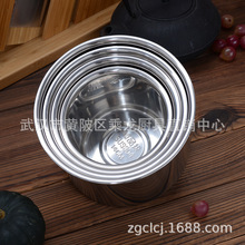 304带盖不锈钢调料罐圆形加厚味盅调料缸炖盅油盆调料盒猪油罐