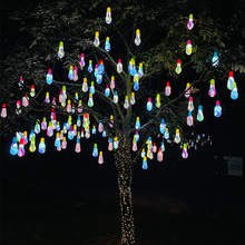 led挂树发光七彩许愿瓶灯网红吊灯户外防水树木亮化圣诞装饰灯