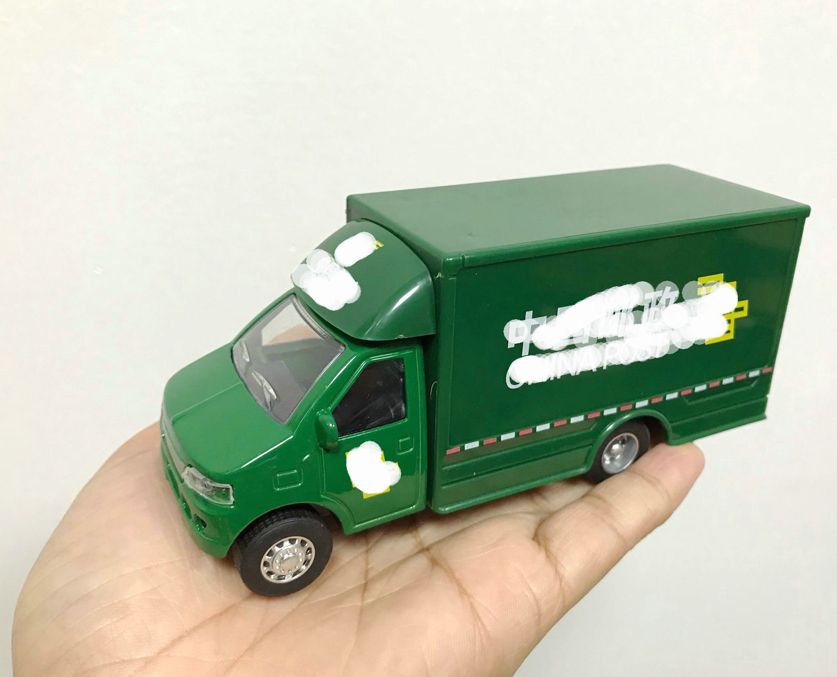 合金回力车 箱式货柜车 快递车儿童小汽车玩具