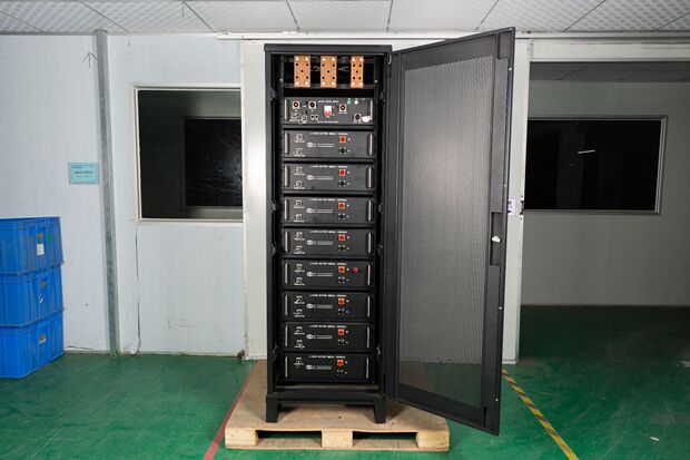 海盈48v50ah机柜式家庭储能基站太阳能光伏发电储能供电rs485通讯