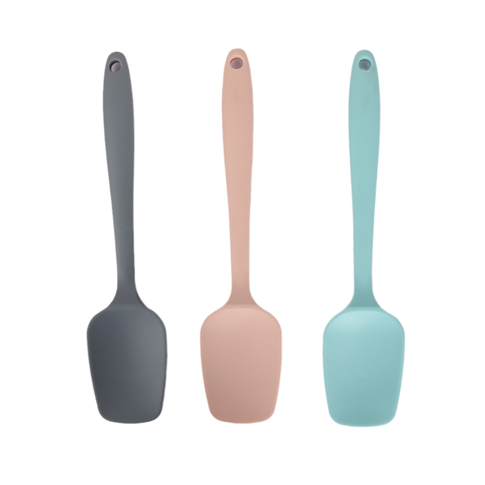 Factory Direct Sales Integrated Silicone Kitchenware Kitchen Cap Spatula and Soup Spoon Multi-Functional Cooking Kitchen Silicone Spoon Set New