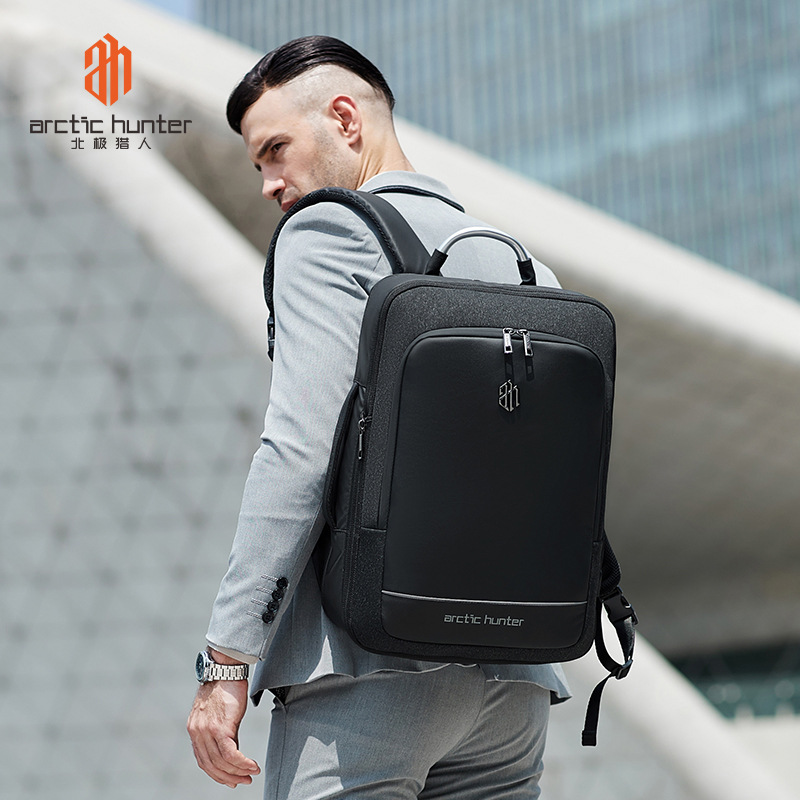 Cross-Border New Arrival Business Computer Bag Men's Backpack Hand Holding Dual-Use Bag Oxford Cloth Waterproof Backpack for Men