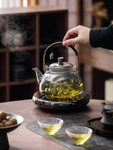 器玻璃烧水壶蒸煮茶壶电陶炉家用茶具小型养生花茶煮茶炉套装