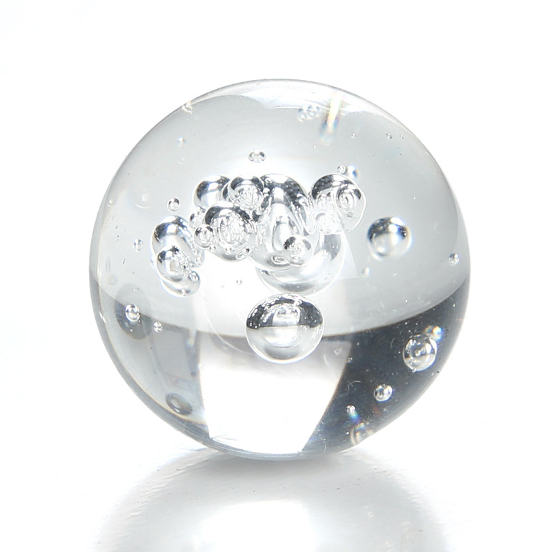 水晶球风水轮配件假山气泡球冰裂球玻璃球喷泉流水盆景转运球摆件