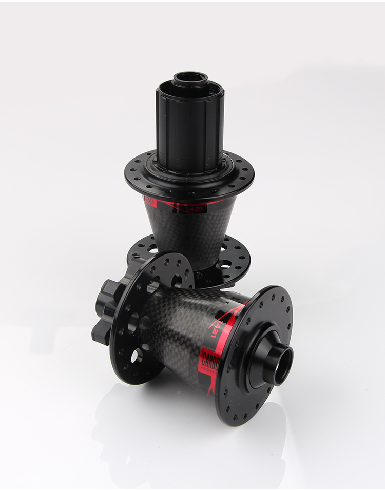 gub 1421碳纤维花鼓山地自行车轮毂轴承花鼓 32h桶轴快拆11速花鼓