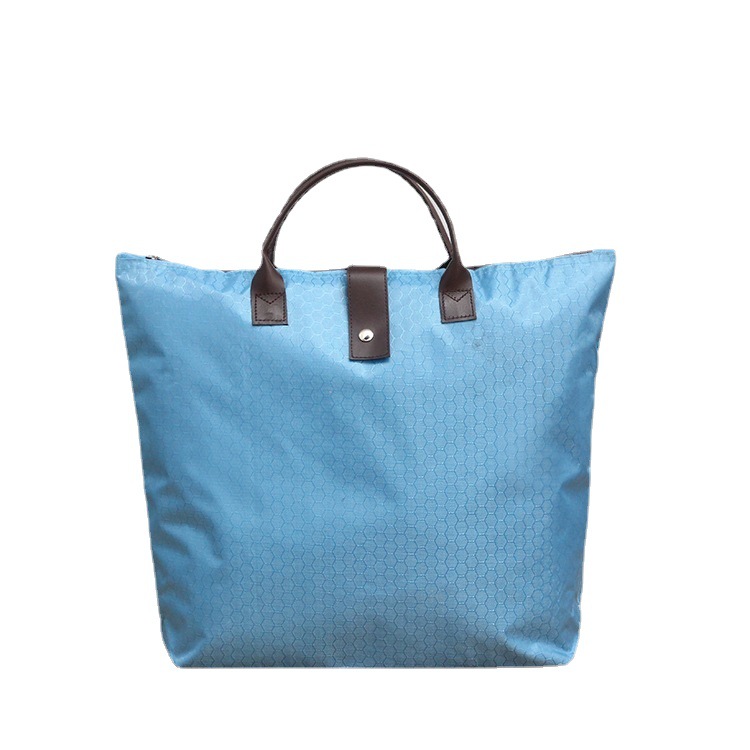 Factory Direct Supply Football Pattern Buggy Bag Printable Handbag Multifunctional Folding Oxford Shopping Bag in Stock