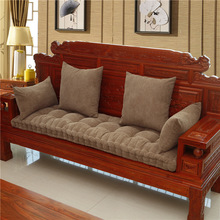 厂家批发加厚毛绒实木红木沙发垫中式座垫防滑红木沙发坐垫