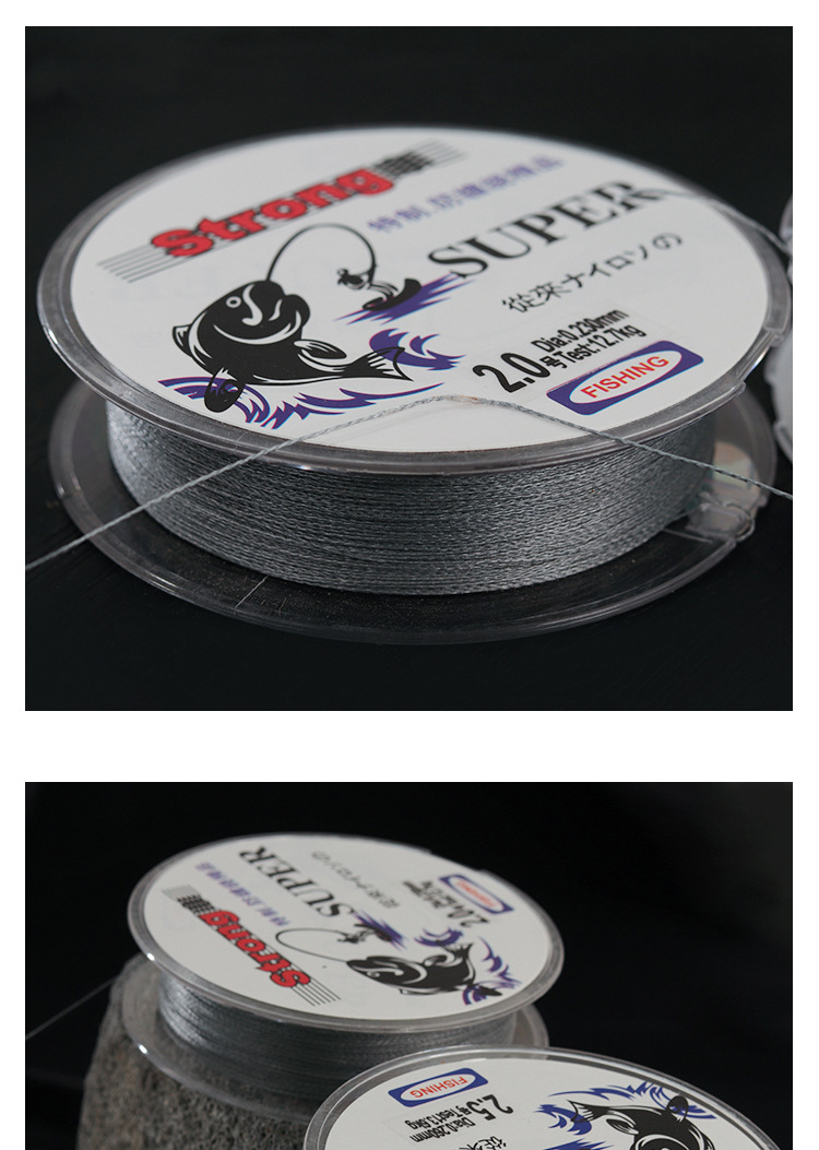 大力马鱼线100米pe线路亚编织大力马鱼主线4编钓鱼线渔线批发