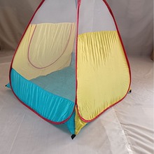 新品儿童帐篷 游戏屋海洋球池 拼色尖顶 折叠户外 速开帐篷室内