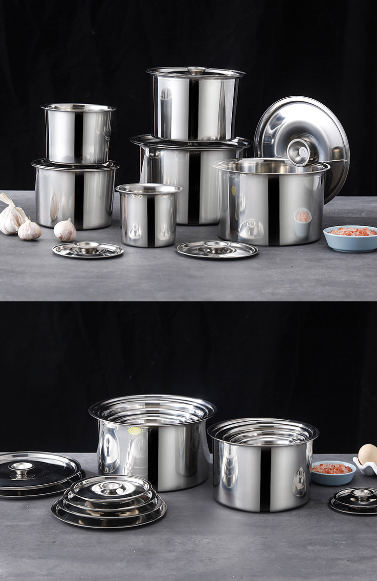 不锈钢味盅调料缸调味罐加厚带盖多功能厨房用品调料盆规格齐全