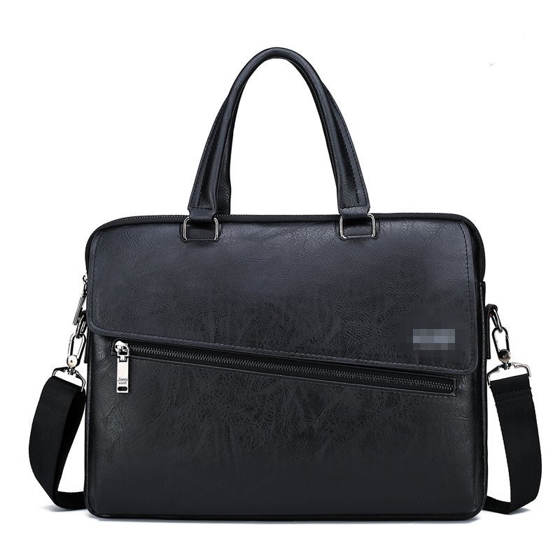 2020 New Men's Briefcase Business Handbag Horizontal Computer Bag A4 File Office Shoulder Messenger Bag for Men