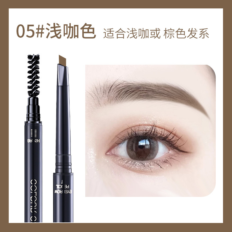 Colour Geometry Double Head Extremely Thin Eyebrow Pencil Natural Long Lasting Easy Color Factory Direct Sales 905