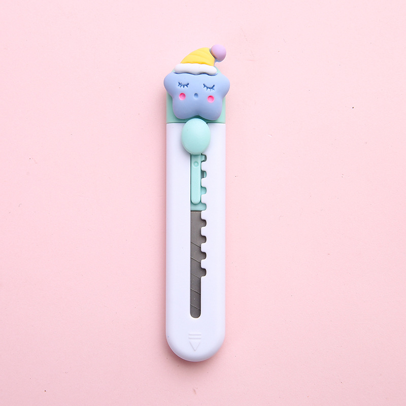 Cute Portable Small Size Art Knife Creative Cartoon Mini Student Express Box Opener Letter Opener Office Paper Cutter