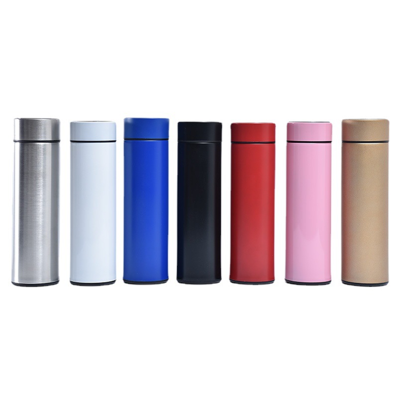 304 Stainless Steel Vacuum Smart Insulation Cup Office Business Straight Cup LED Touch Display Temperature Cup Wholesale