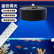 珊瑚灯全光谱海水海缸灯LED海鱼慈鲷多彩变色照明防水筒灯