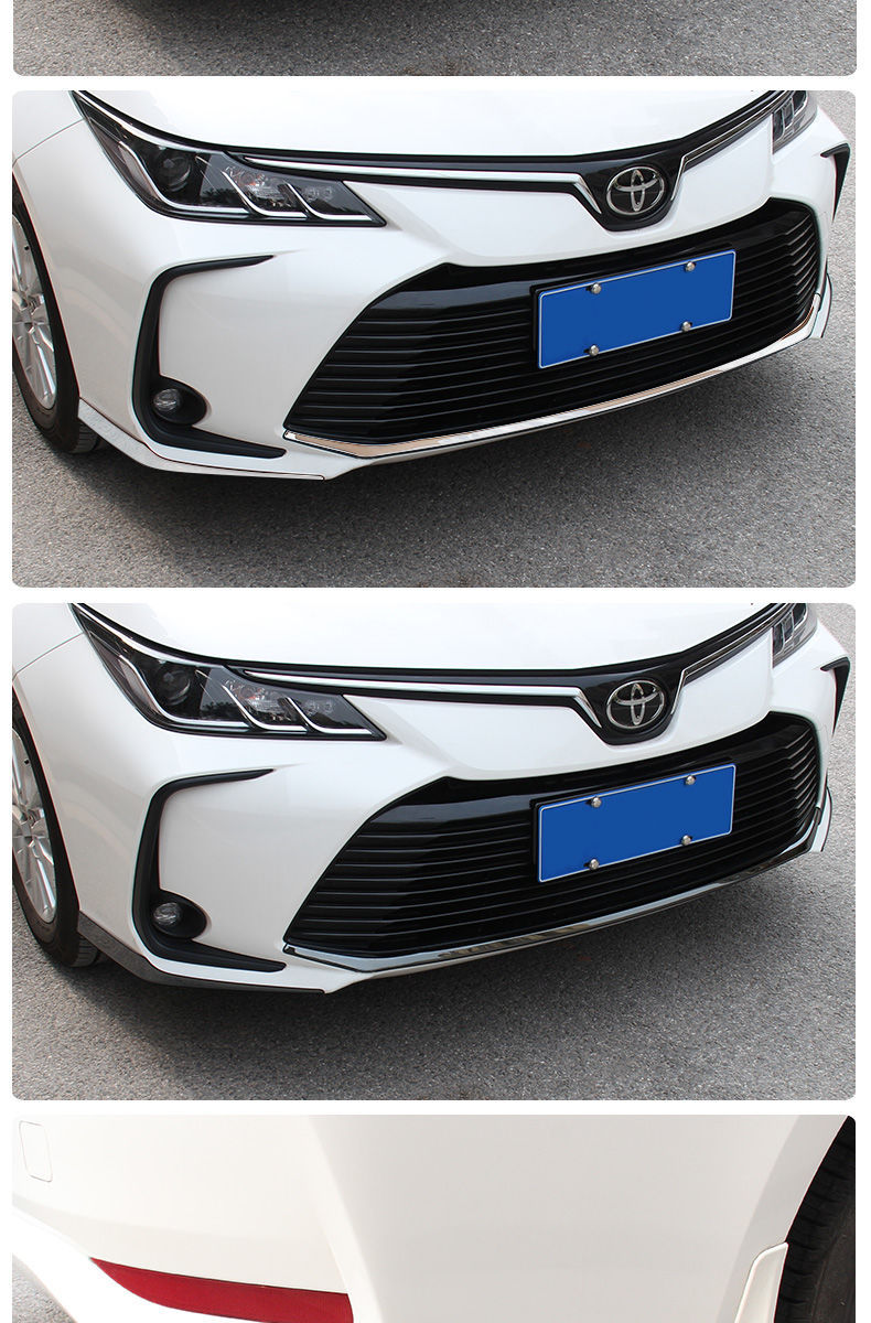 19-21款卡罗拉前护角保险杠防撞包角亮条改装饰配件用品爆改