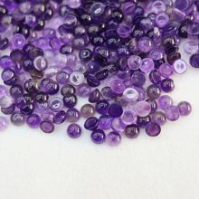 天然紫水晶圆形戒面 镶嵌宝石 吊坠 戒指 贴片半成品diy配饰材料