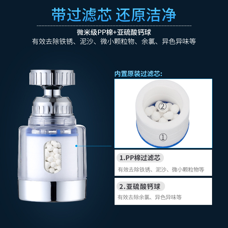 Kitchen Faucet Anti-Splash Head Extender Water Saving Device Shower Starting Block Tap Water Filter Water Filter