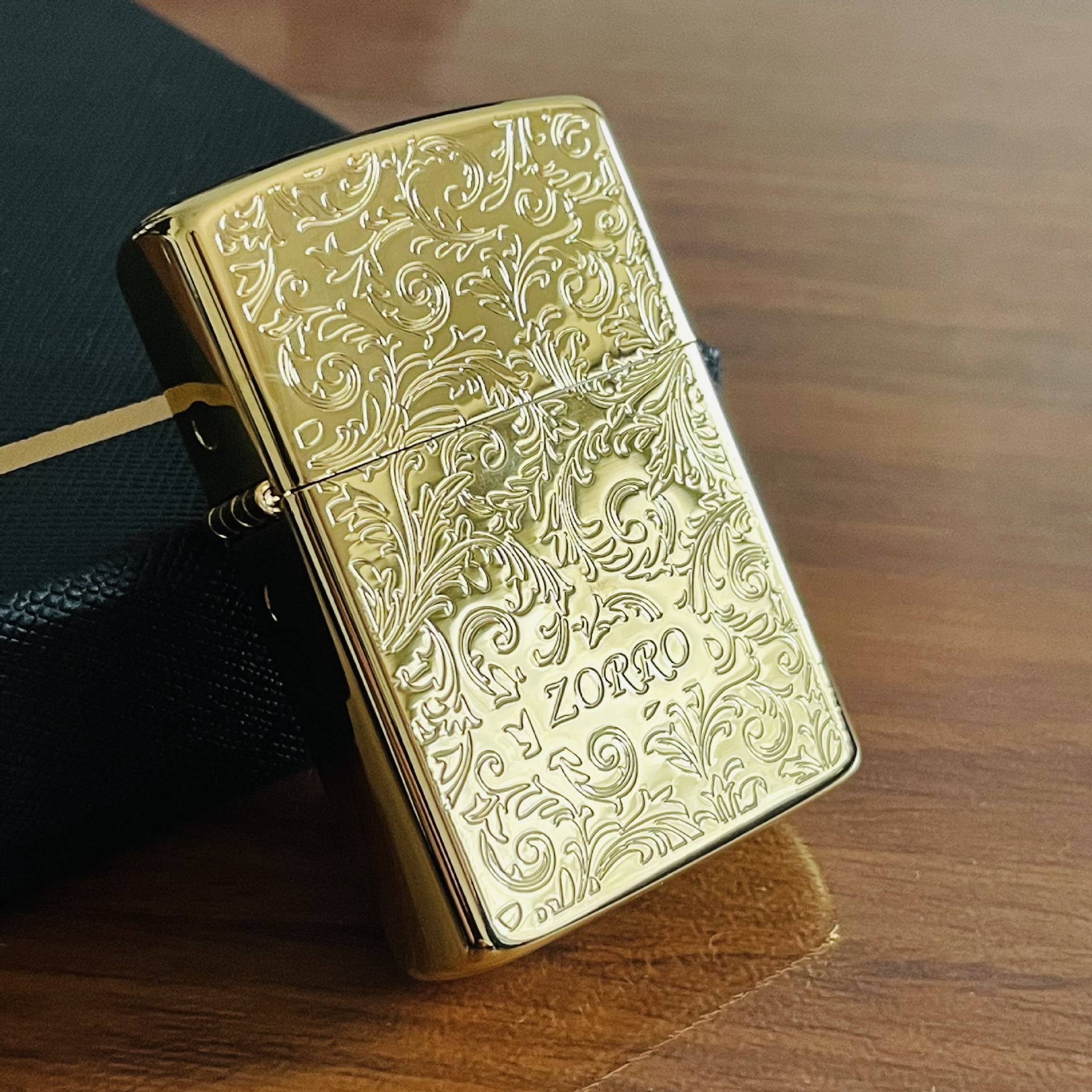 香港佐罗zorro黄铜外壳经典古银拉丝系列打火机煤油机送长辈男友