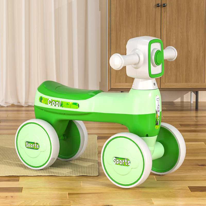 Balance Bike (for Kids) No Pedal Baby Walker Car Luge 1-5 Years Old with Light Music Baby Walker