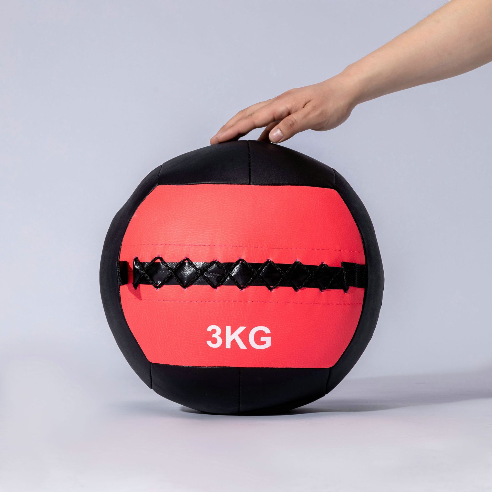 私教pu健身软药球壁球墙球非弹力实心球不稳定平衡训练康复重力球