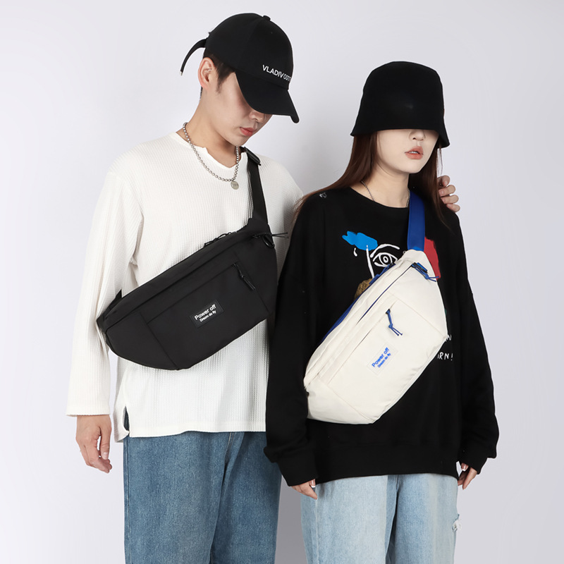 New Men's and Women's Large Capacity Chest Bag Street Fashion Fashion Brand Waist Bag Ins Couple Function Crossbody Shoulder Bag