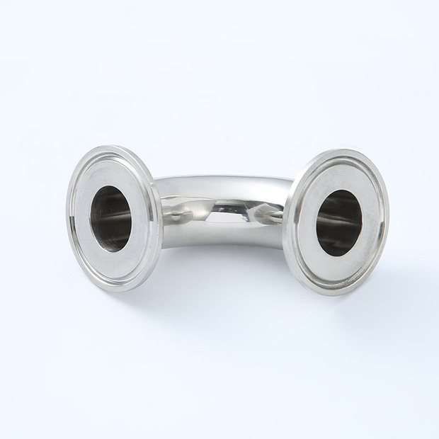 定制304/316l不锈钢卫生级食品级快装弯头 卡盘同径异径管件弯头