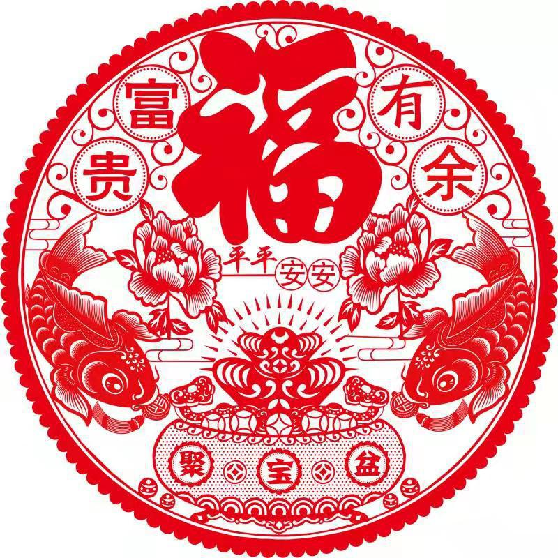 厂家批发春节用品房门布置窗户贴纸 福字静电贴 过年春节装饰窗花