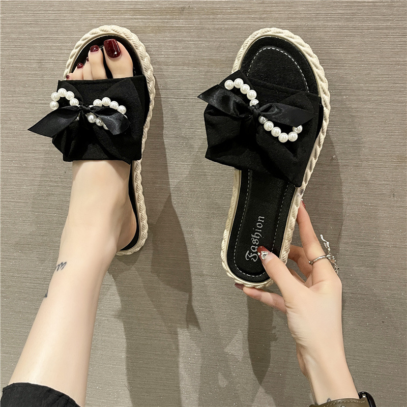 Internet Hot Slippers Women's Summer Wear Ins Style Super Popular 2024 New Fashion Flat Non-Slip Soft Bottom Slippers for Pregnant Woman
