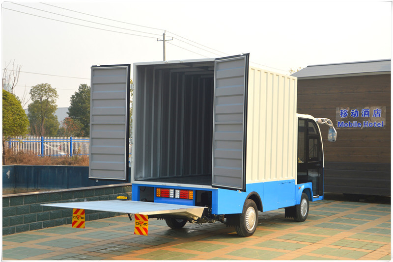 厂区电动转运车敞篷/封闭款 物流周转电瓶车 电动货车可载重1-5吨