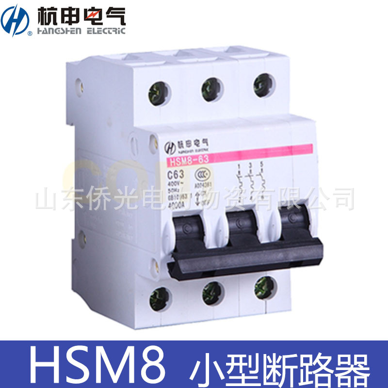 杭州之江开关HSM8-63小型断路器2P3PC6C32C40C63A空气开关