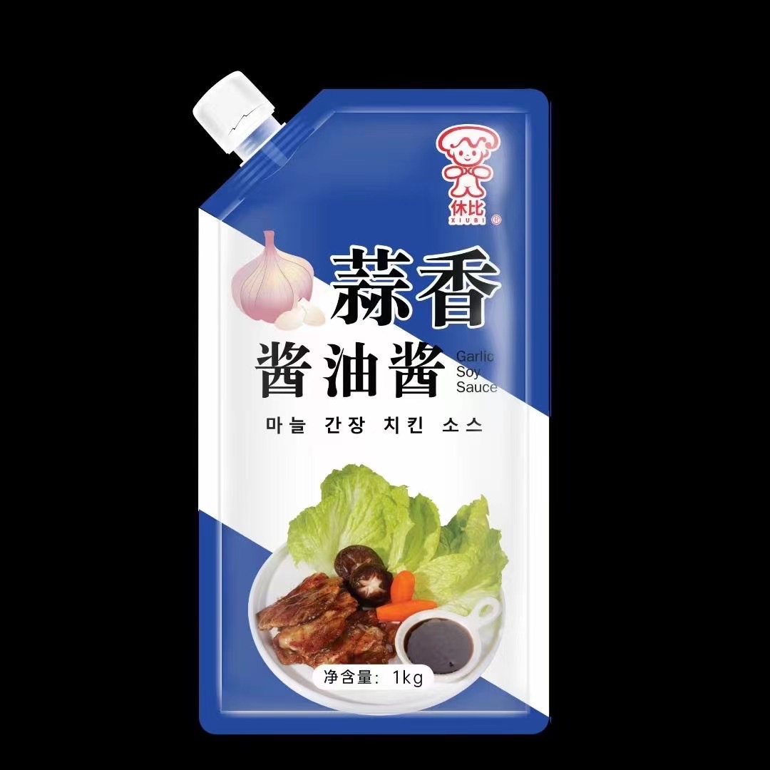 厂家直供1kg蒜香酱油酱酱炸鸡汉堡烤肉酱拌面炒饭调料品
