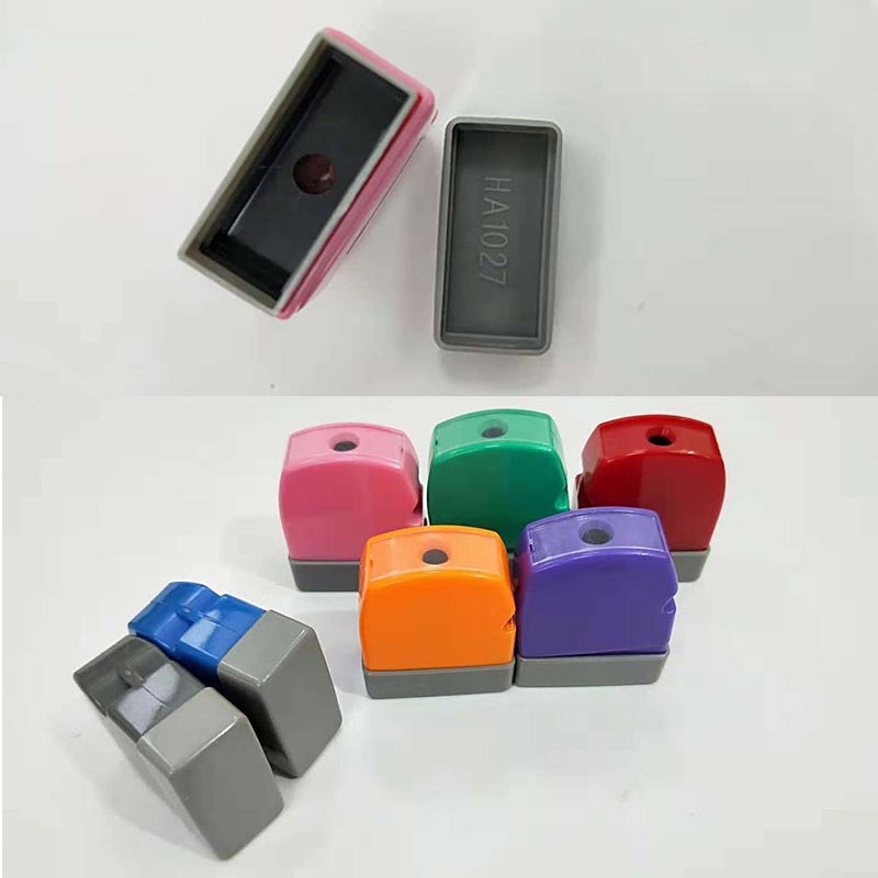 彩色原子印章壳ha1027弹性长方扁章签名光敏印章签字章人名章批发