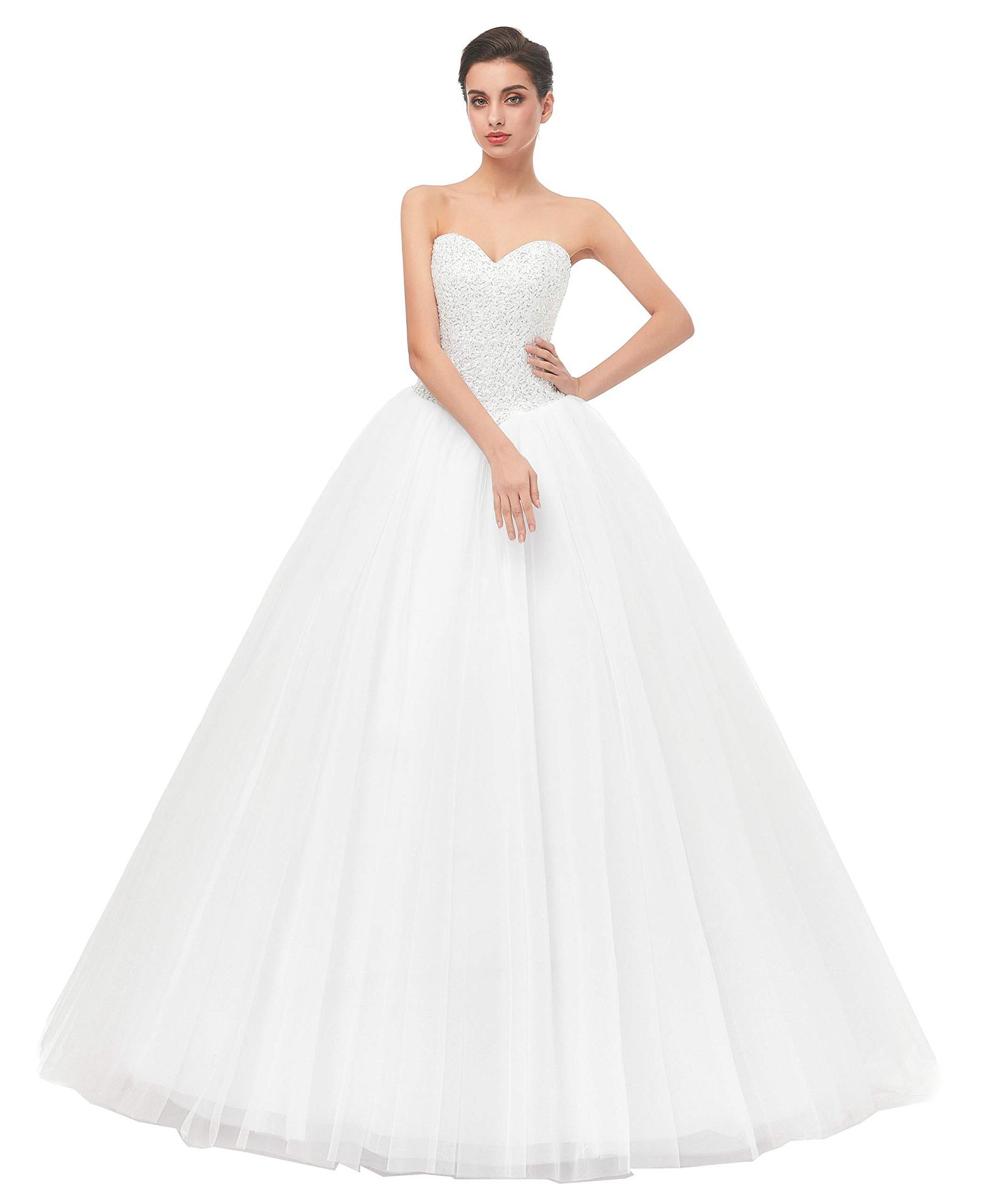 性感抹胸主纱2022新款仙女风气质公主裙女式舞会礼服新娘婚纱礼服