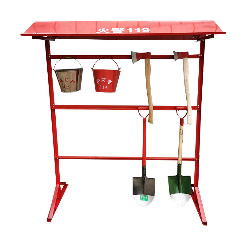 消防器材单排架 消防工具架批发 工地用单双排架消防器材挂架