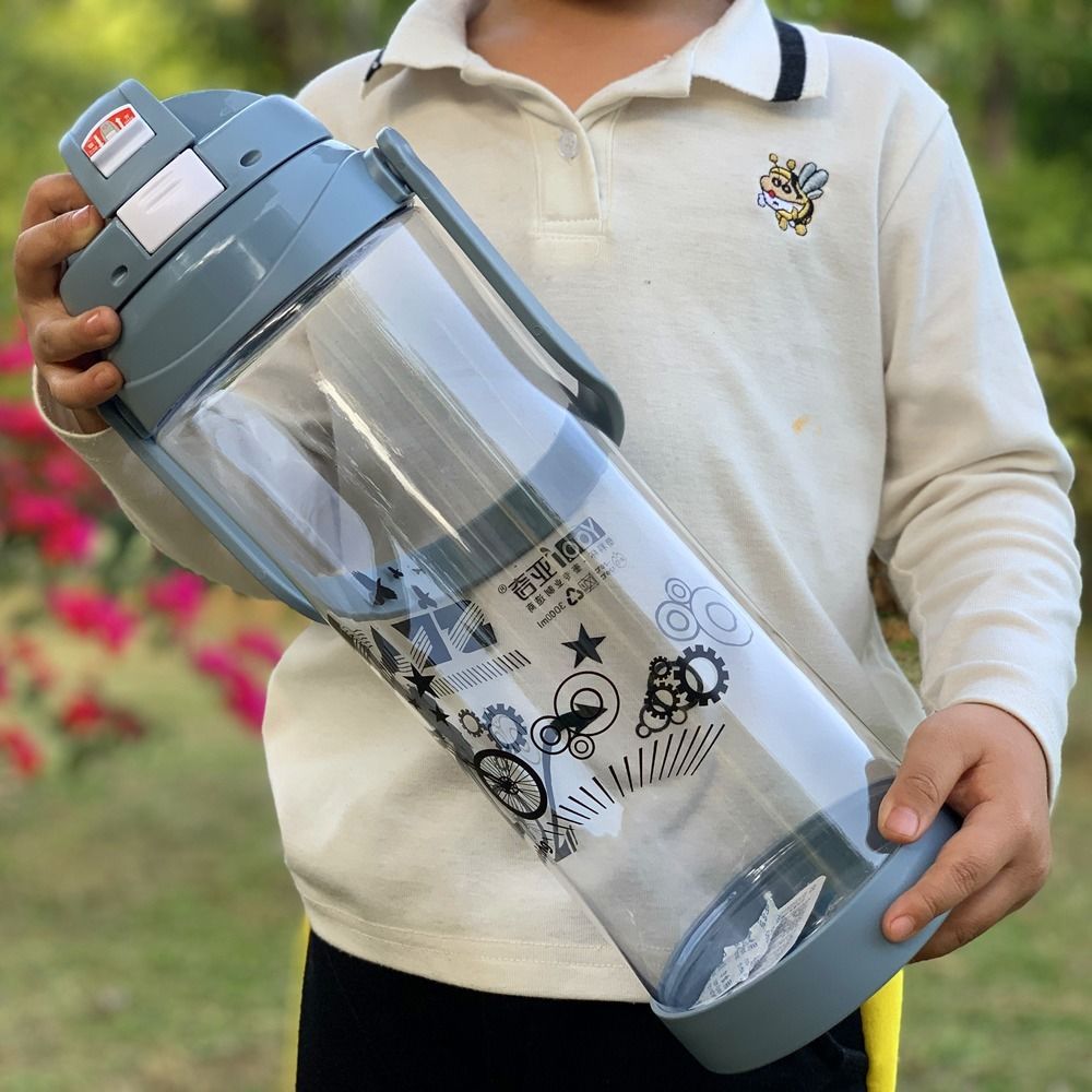 超大容量水杯3000ml太空杯便携塑料运动健身水壶户外大号杯子2000