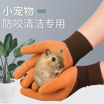 宠物手套防咬仓鼠用品儿童防猫抓爬动喂兔子抓鼠防刺耐磨防滑代发