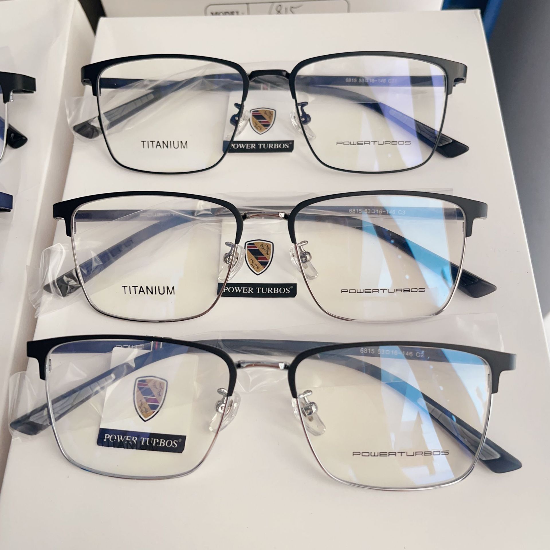 保时捷商务钛架男士高档全框眉毛架丹阳眼镜双色电镀近视眼镜框