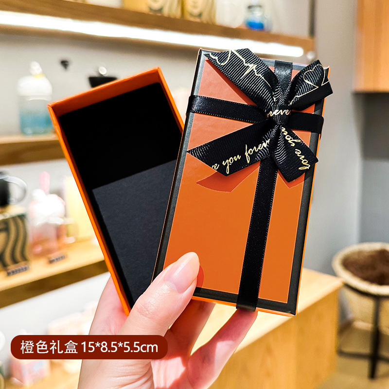 Ziqi Orange Affordable Luxury Style Gift Bag Birthday High-End Creative Exquisite Keychain Gift Box High Sense for Girlfriend