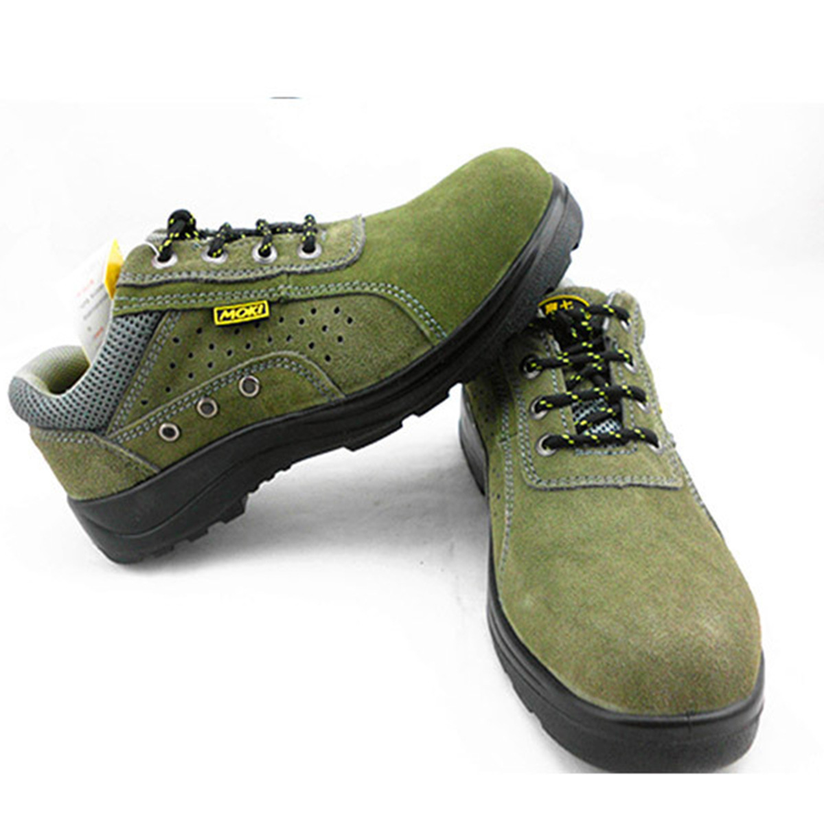 长期销售 轮胎底劳保鞋 牛皮劳保鞋 防砸防刺穿劳保鞋 军绿劳保鞋